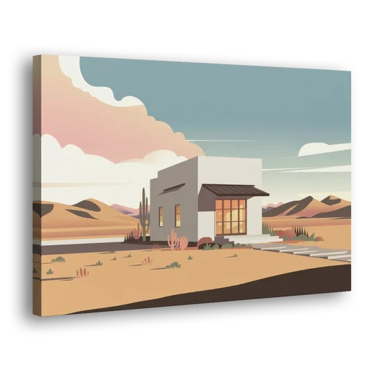 Marfa Artistic Vibes - Canvas Wall Art - Side