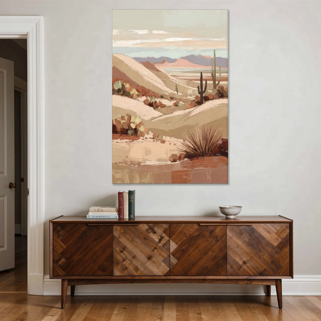 Marfa Desert Landscape - Canvas Wall Art - Coffee Table - 40x60