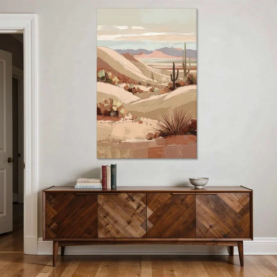 Marfa Desert Landscape - Canvas Wall Art - Coffee Table - 40x60