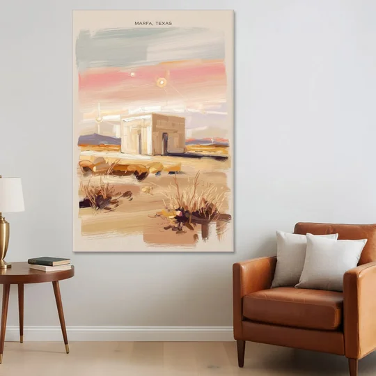 Marfa Scenic Beauty - Canvas Wall Art - Sofa - 40x60