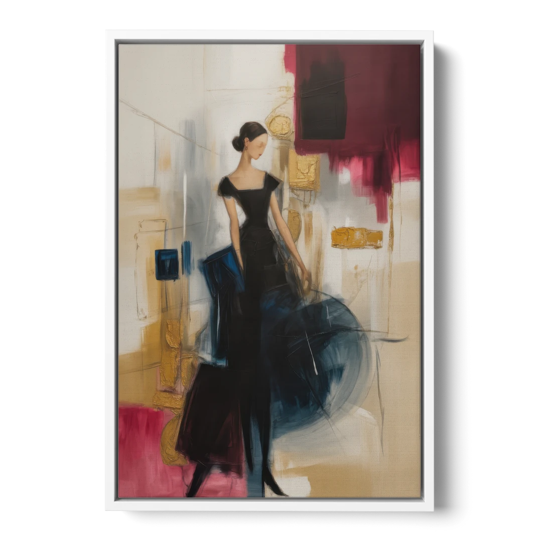 Maria Luisa Magic - White Framed Canvas Wall Art - Front