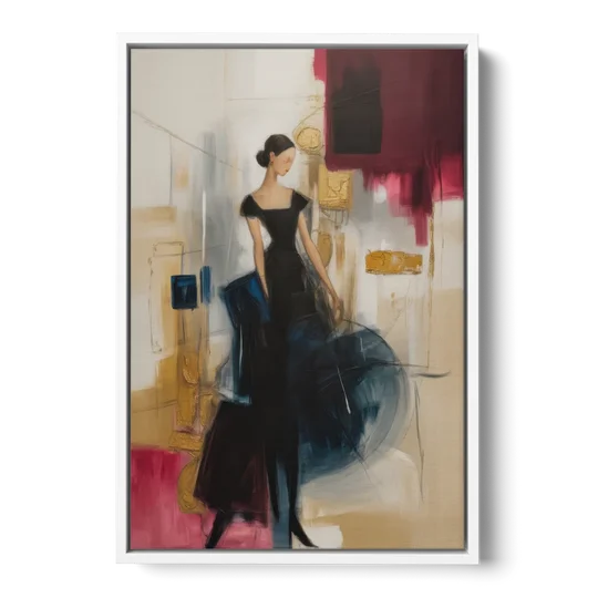 Maria Luisa Magic - White Framed Canvas Wall Art - Front