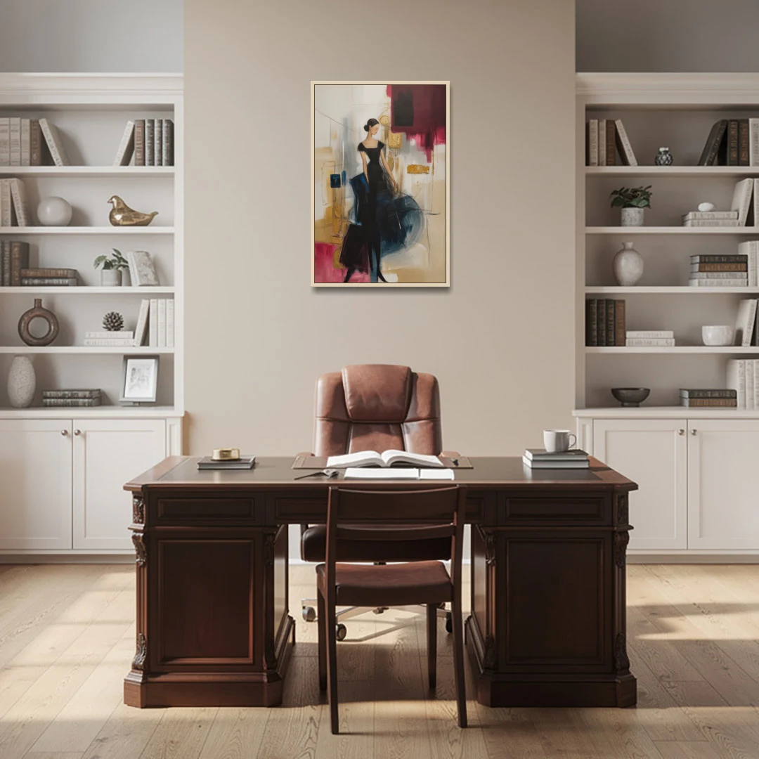 Maria Luisa Magic - Oak Framed Canvas Wall Art - Office - 24x36
