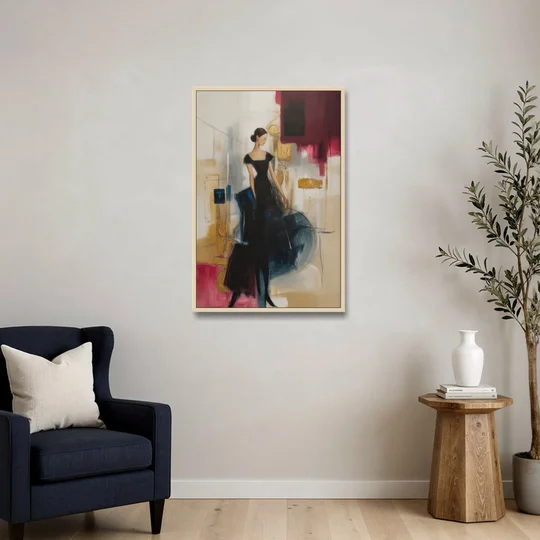 Maria Luisa Magic - Oak Framed Canvas Wall Art - Sofa - 24x36