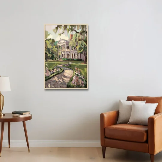 Marietta Southern Elegance - Oak Framed Canvas Wall Art - Sofa - 24x36