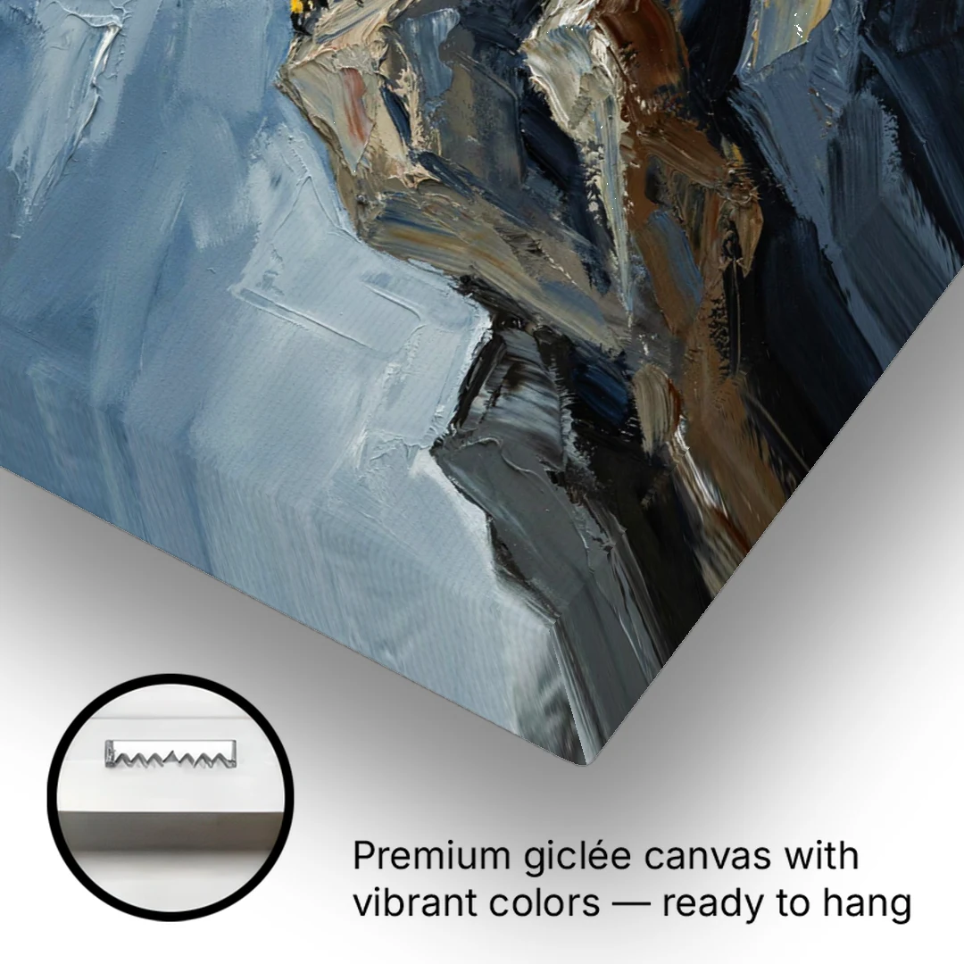 Masculine Wall Art for Office - Canvas Wall Art - Gallery Wrap Corner