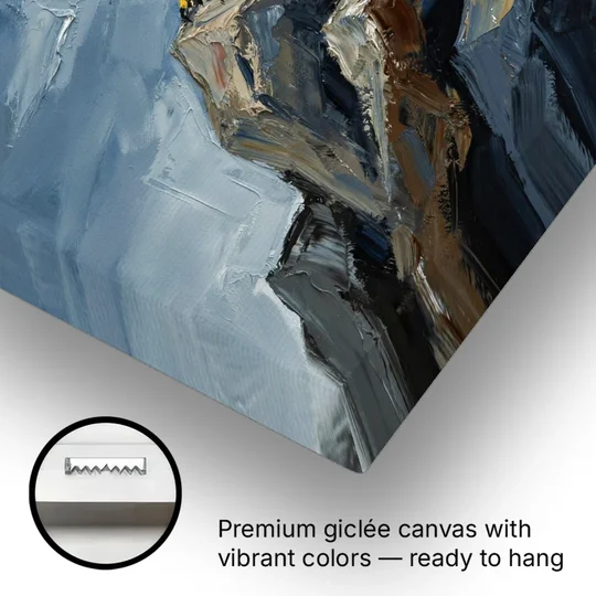 Masculine Wall Art for Office - Canvas Wall Art - Gallery Wrap Corner