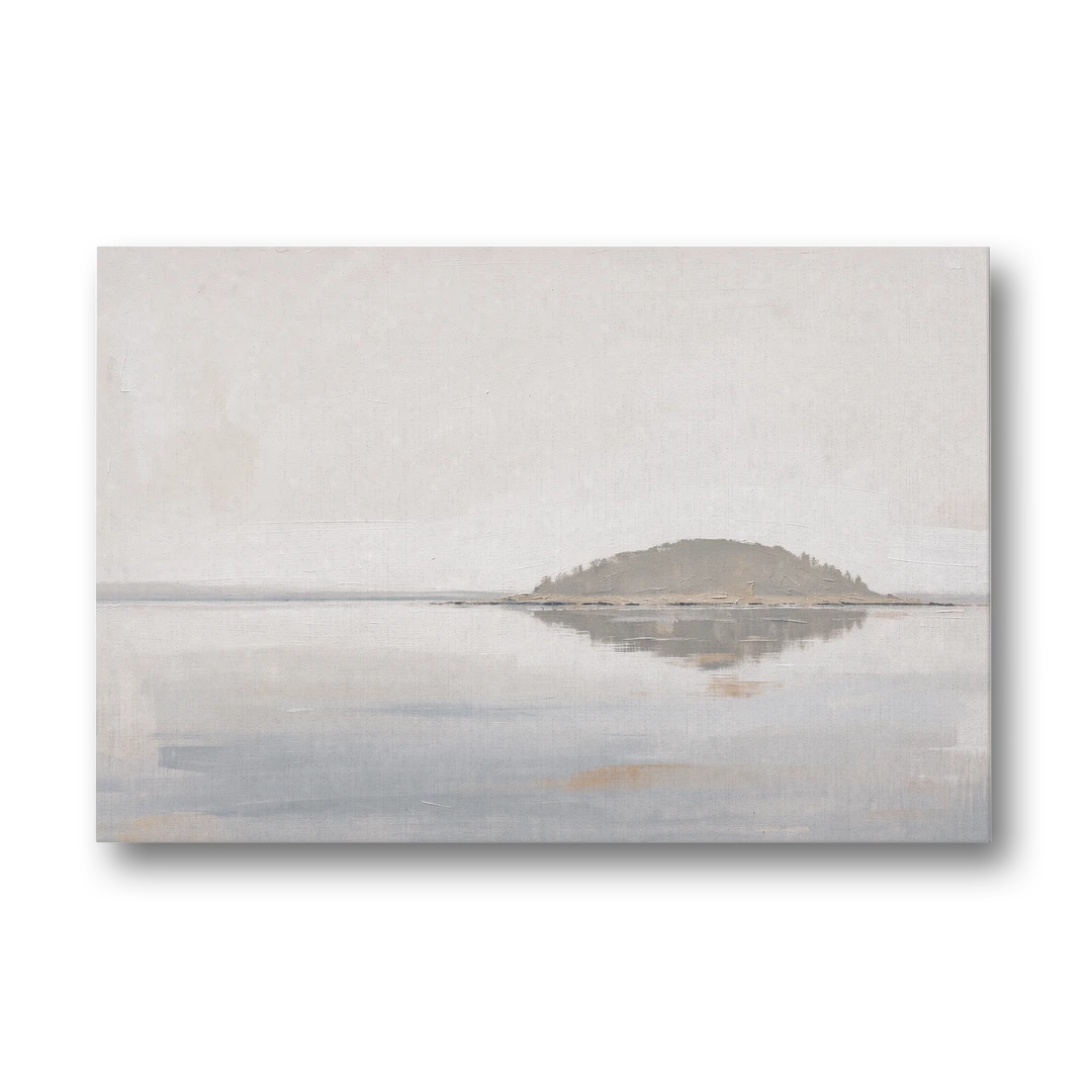Matching Wall Art Set of 2 Mirrored Island - Canvas Wall Art - Front