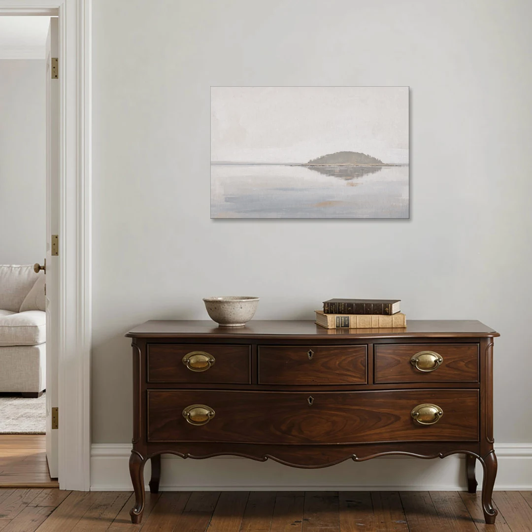 Matching Wall Art Set of 2 Mirrored Island - Canvas Wall Art - Coffee Table - 36x24