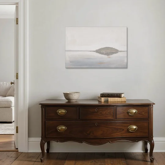Matching Wall Art Set of 2 Mirrored Island - Canvas Wall Art - Coffee Table - 36x24