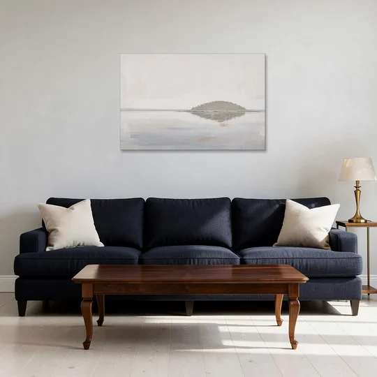 Matching Wall Art Set of 2 Mirrored Island - Canvas Wall Art - Sofa - 36x24