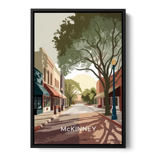McKinney Artistic Heritage - Black Framed Canvas Wall Art - Front