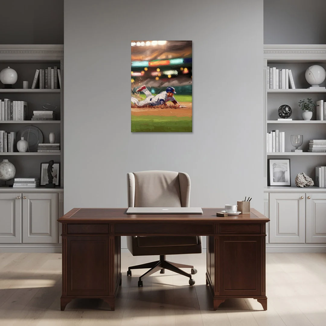 McKinney Baseball Spirit - Canvas Wall Art - Office - 24x36