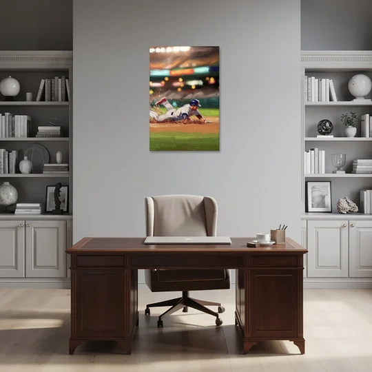 McKinney Baseball Spirit - Canvas Wall Art - Office - 24x36