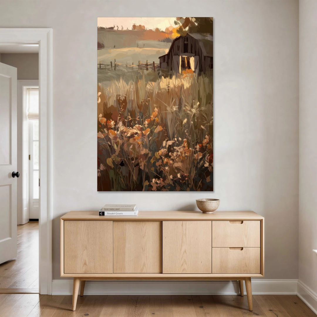McKinney Rustic Charm - Canvas Wall Art - Coffee Table - 40x60