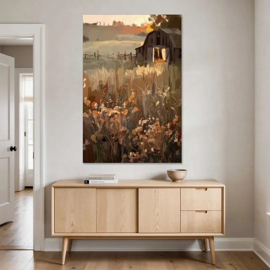 McKinney Rustic Charm - Canvas Wall Art - Coffee Table - 40x60