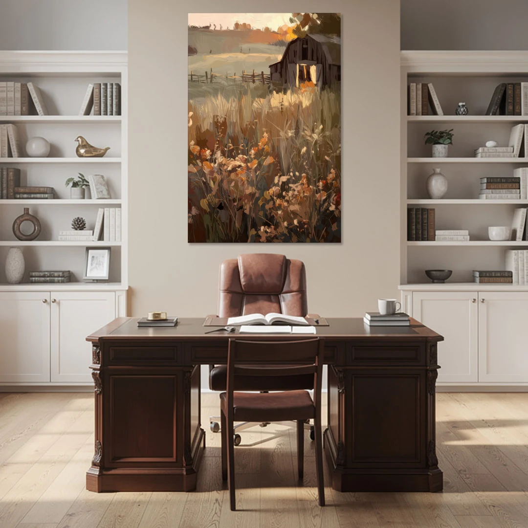 McKinney Rustic Charm - Canvas Wall Art - Office - 40x60