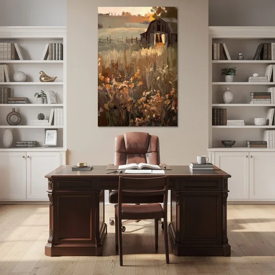 McKinney Rustic Charm - Canvas Wall Art - Office - 40x60