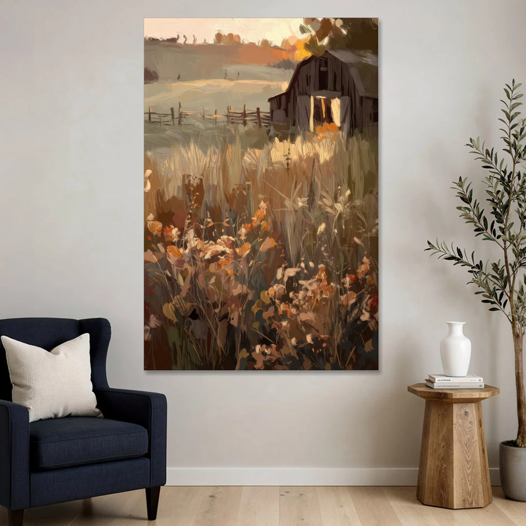 McKinney Rustic Charm - Canvas Wall Art - Sofa - 40x60