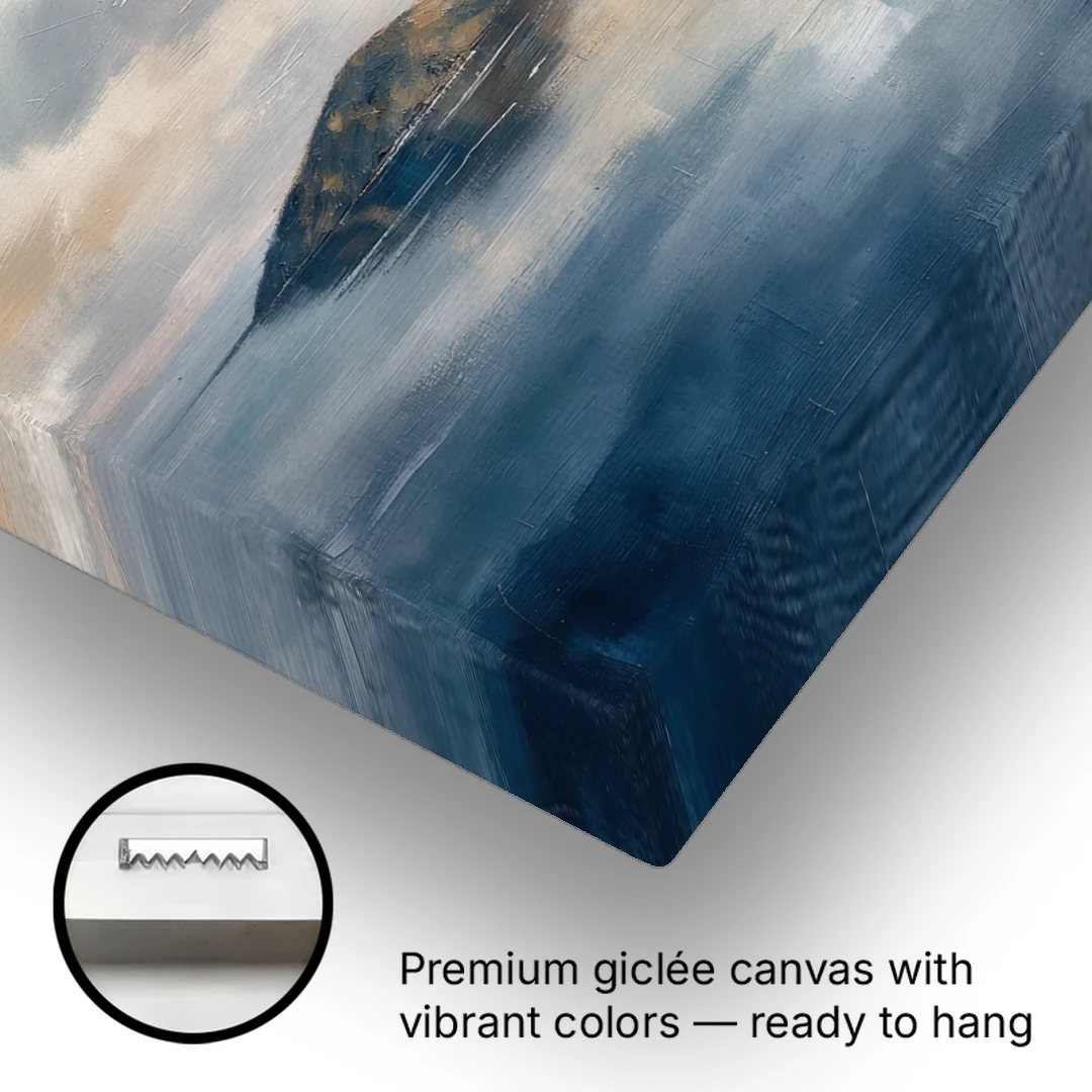 Medical Office Wall Art of Islands at Dusk - Canvas Wall Art - Gallery Wrap Corner