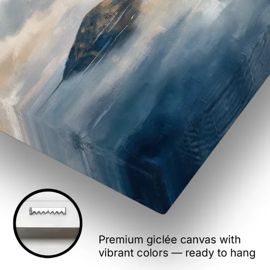 Medical Office Wall Art of Islands at Dusk - Canvas Wall Art - Gallery Wrap Corner