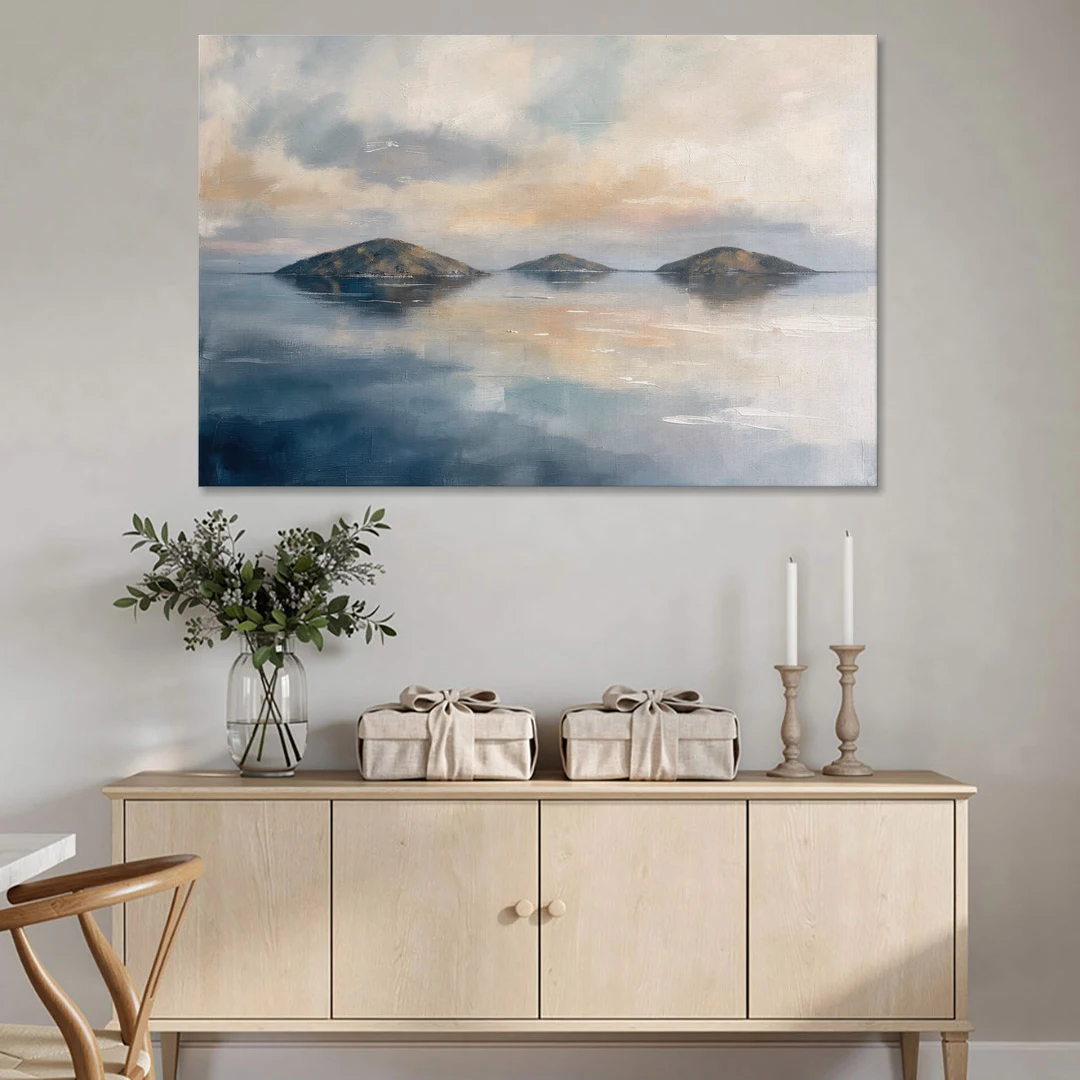 Medical Office Wall Art of Islands at Dusk - Canvas Wall Art - Coffee Table - 60x40
