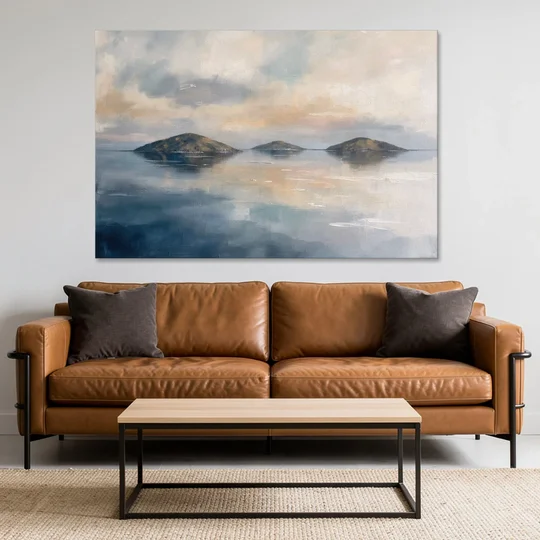 Medical Office Wall Art of Islands at Dusk - Canvas Wall Art - Sofa - 60x40
