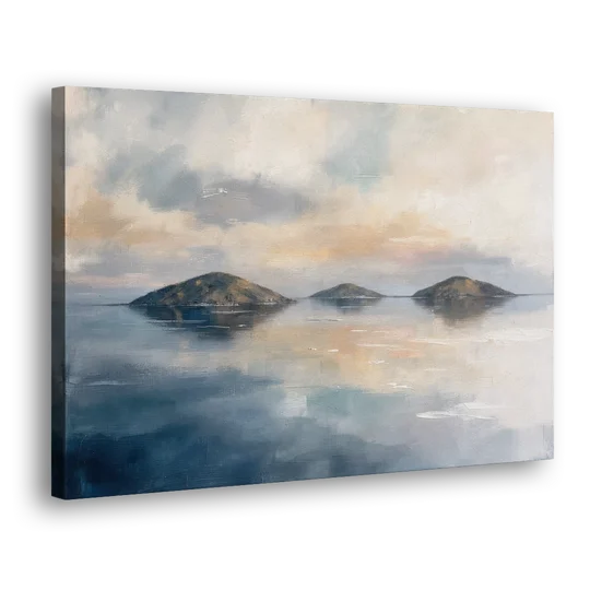 Medical Office Wall Art of Islands at Dusk - Canvas Wall Art - Side