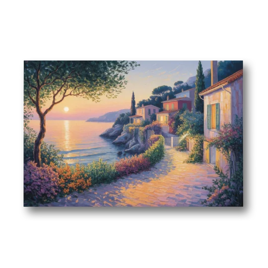 Mediterranean Glow - Canvas Wall Art - Front