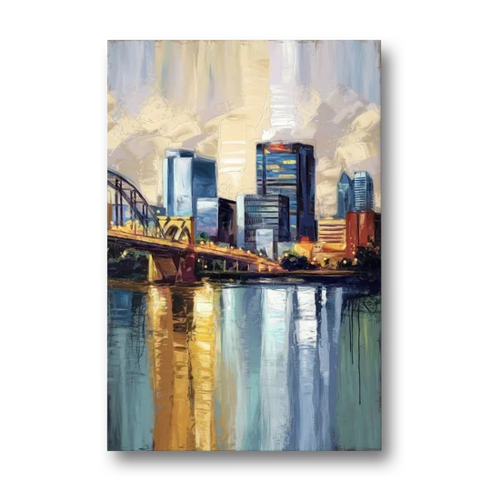 Memphis Downtown Charm - Canvas Wall Art - Front