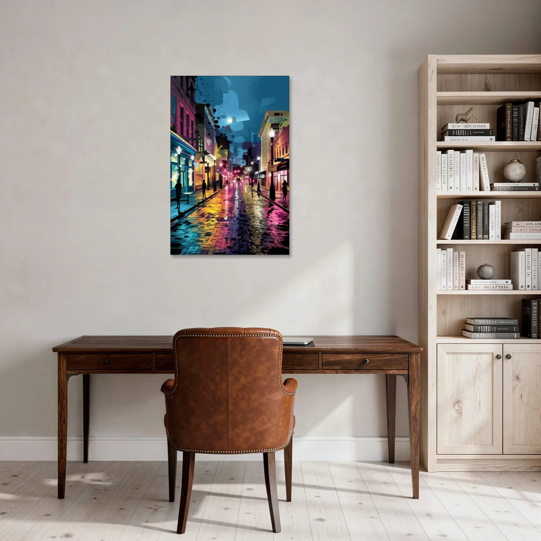 Memphis Historic Beale Street - Canvas Wall Art - Office - 24x36
