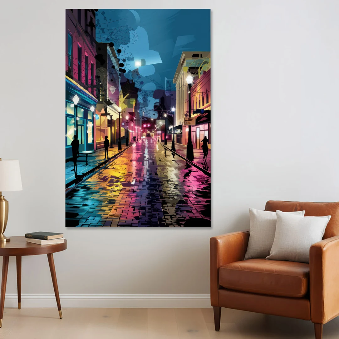 Memphis Historic Beale Street - Canvas Wall Art - Sofa - 40x60