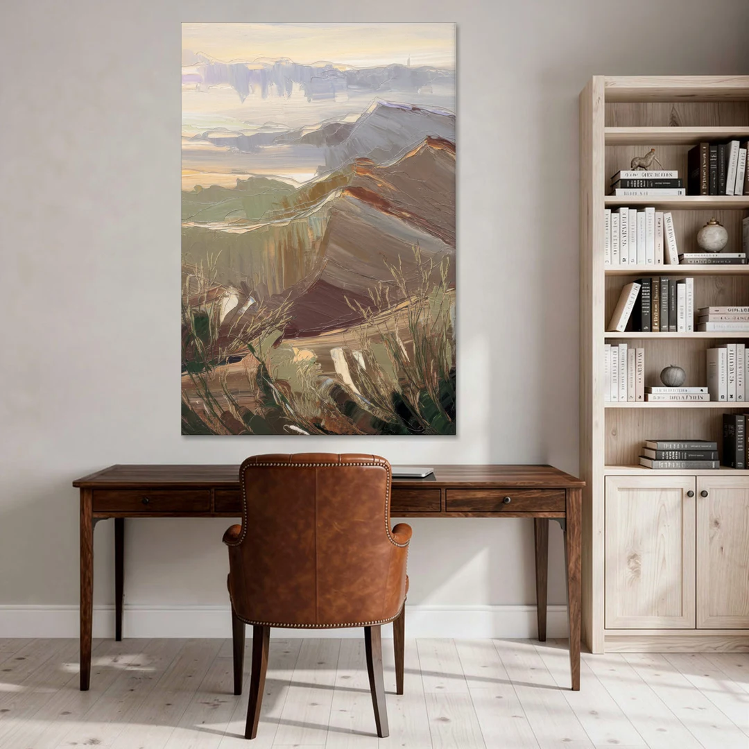 Mesa Mountain Views - Canvas Wall Art - Office - 40x60