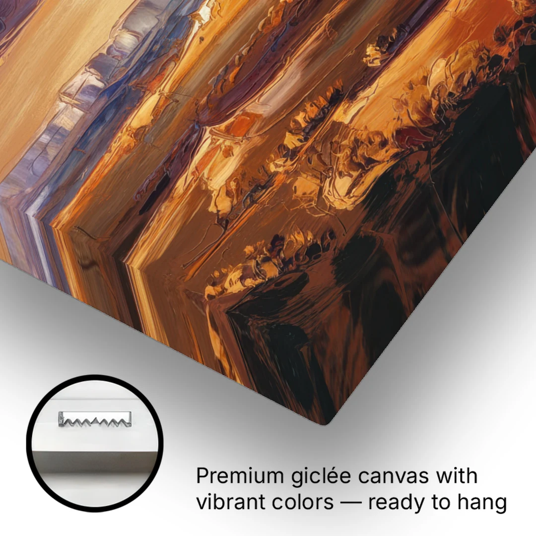 Mesa Sunlit Horizons - Canvas Wall Art - Gallery Wrap Corner