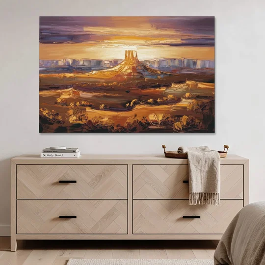 Mesa Sunlit Horizons - Canvas Wall Art - Coffee Table - 60x40