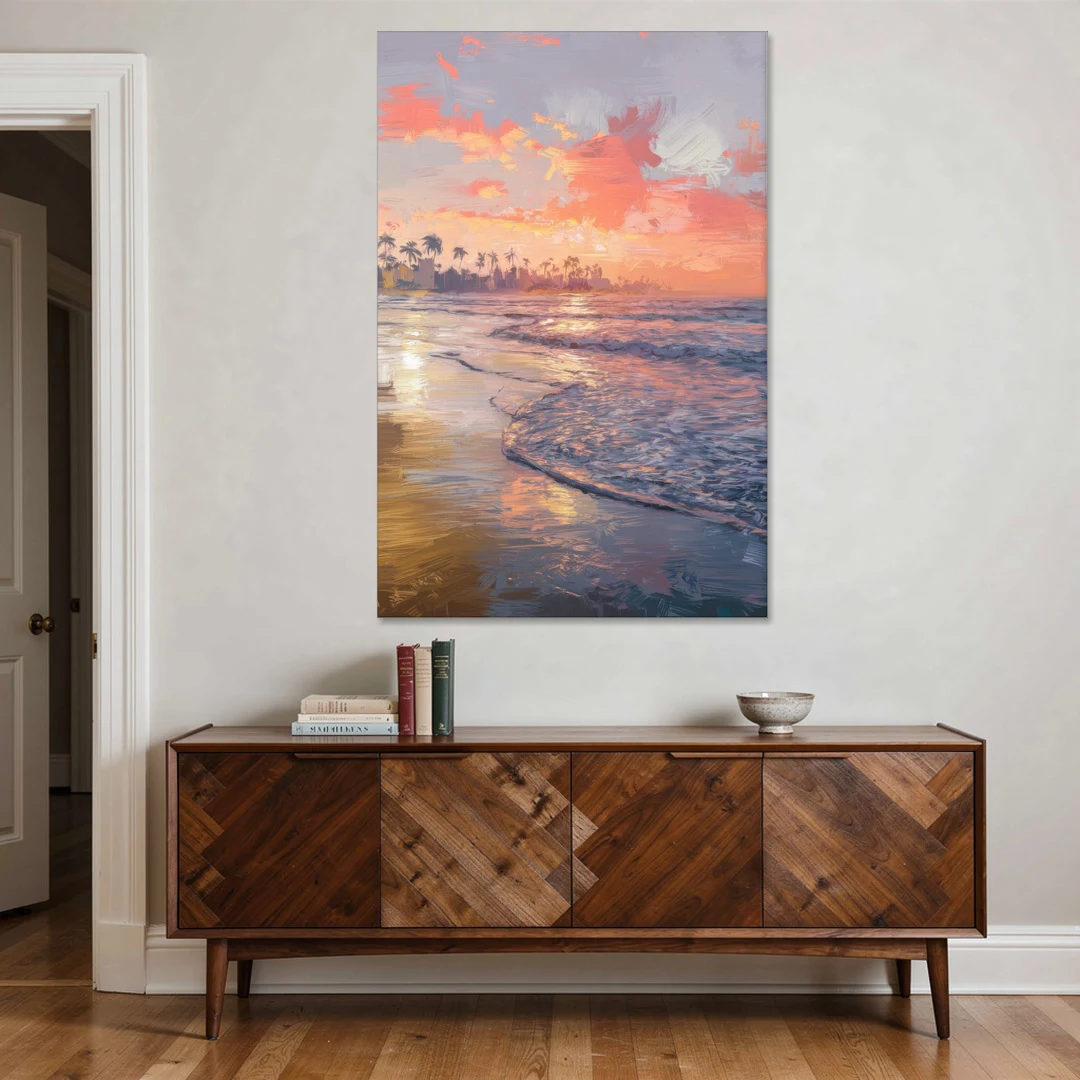 Miami Coastal Horizon - Canvas Wall Art - Coffee Table - 40x60