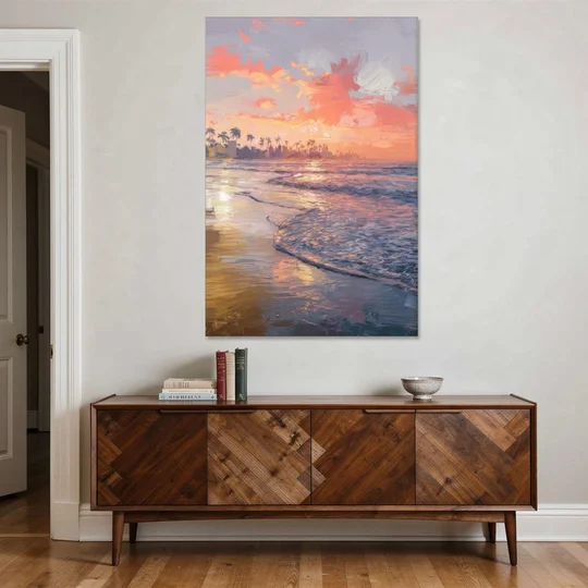 Miami Coastal Horizon - Canvas Wall Art - Coffee Table - 40x60