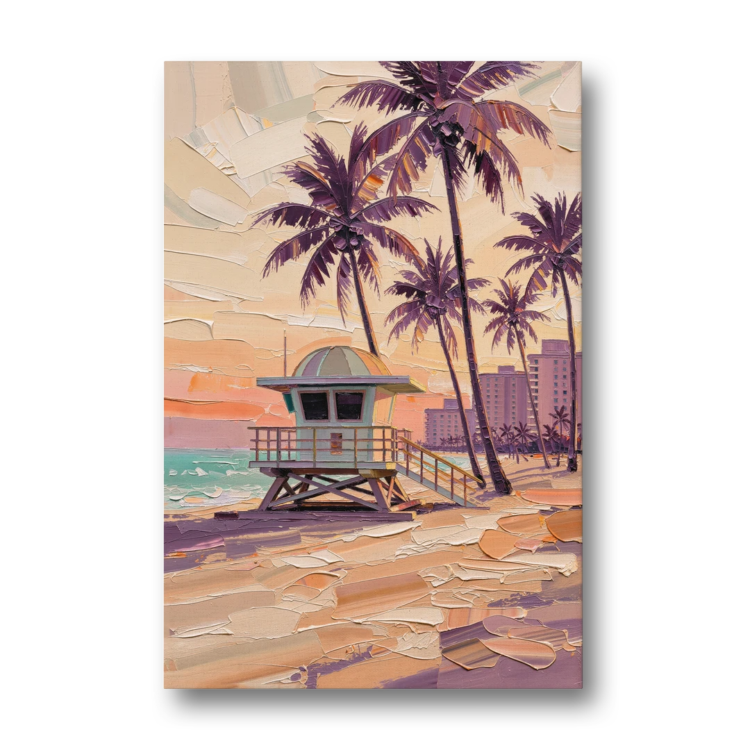 Miami Vibrant Colors - Canvas Wall Art - Front