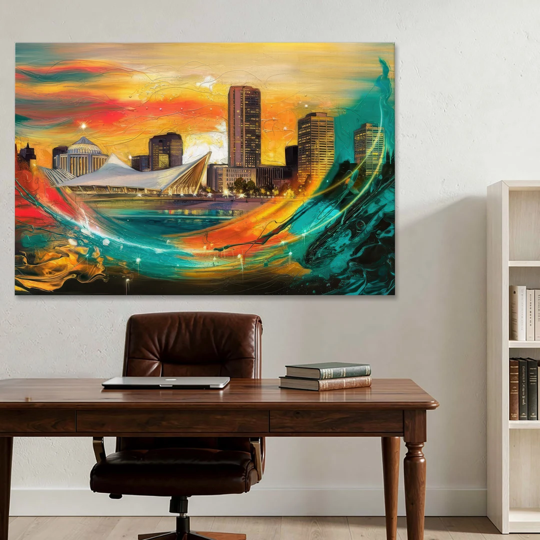 Milwaukee Festival Spirit - Canvas Wall Art - Office - 60x40