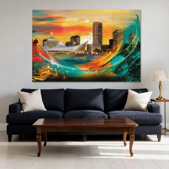 Milwaukee Festival Spirit - Canvas Wall Art - Sofa - 60x40