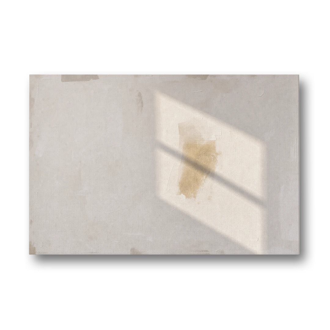 Minimalist Abstract Painting of Window Light - Canvas Wall Art - Front