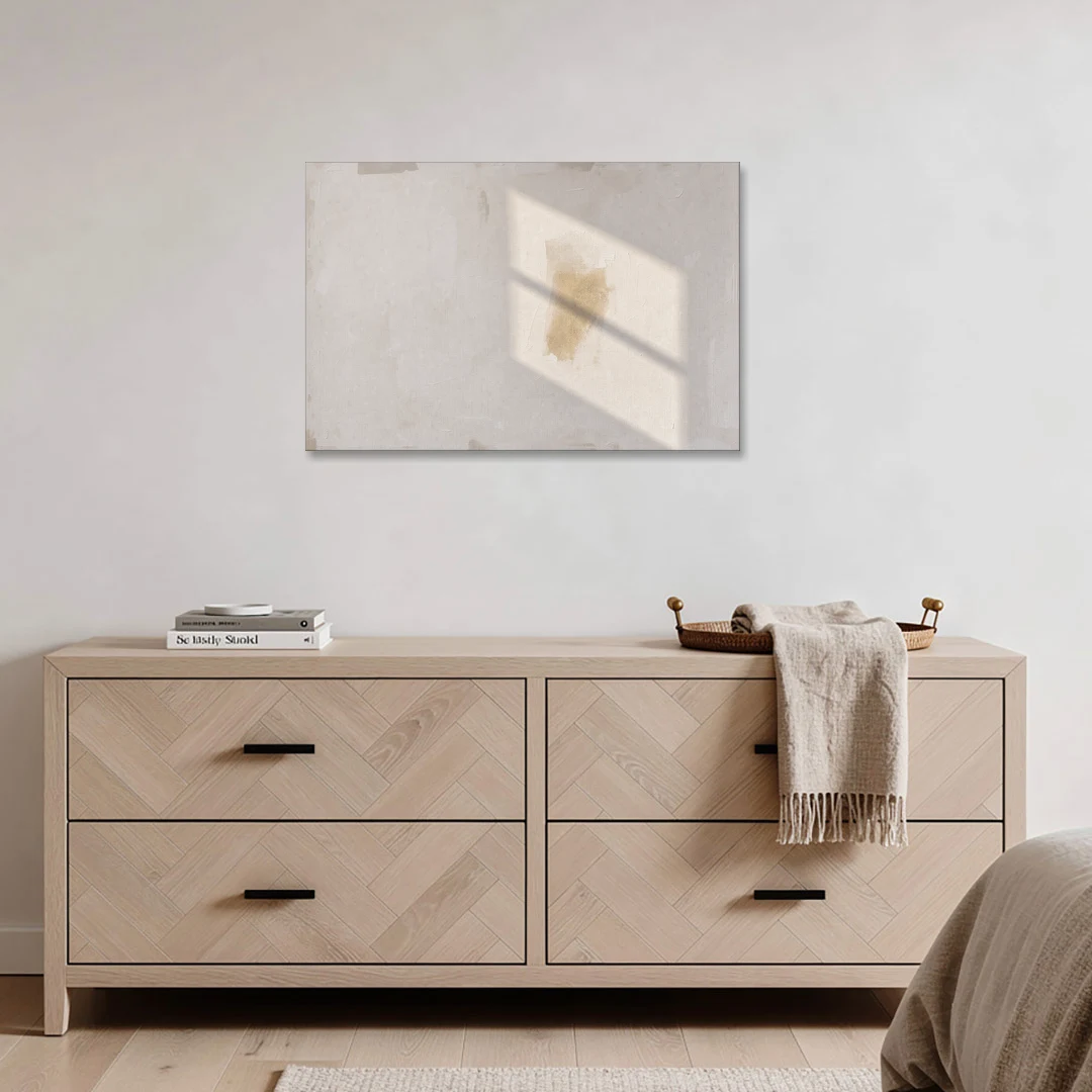 Minimalist Abstract Painting of Window Light - Canvas Wall Art - Coffee Table - 36x24