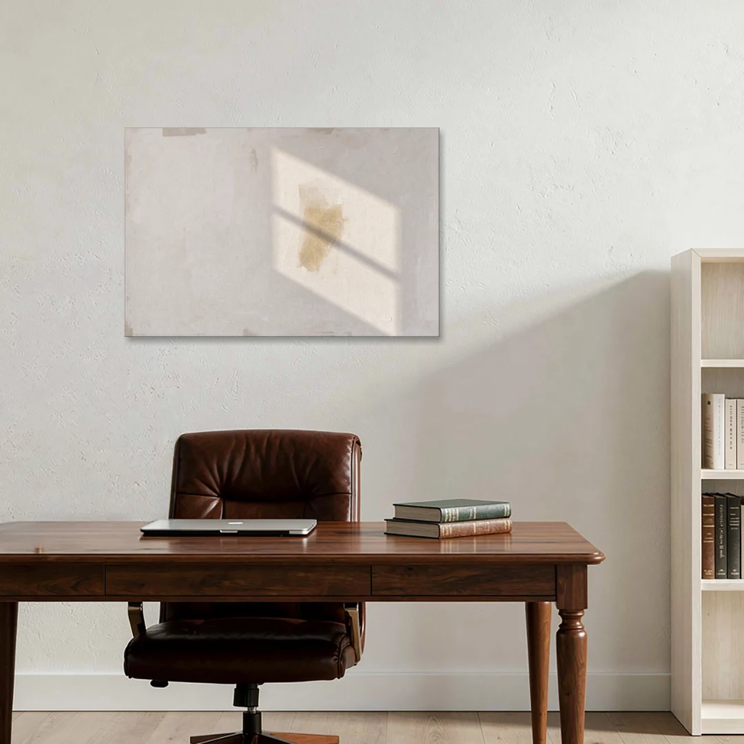Minimalist Abstract Painting of Window Light - Canvas Wall Art - Office - 36x24