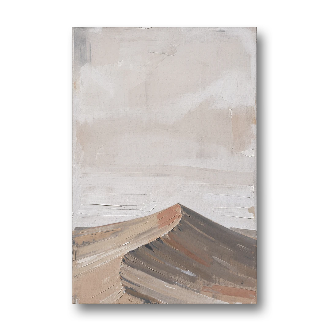Minimalist Landscape Wall Art of a Sand Dune Ridge - Canvas Wall Art - Front