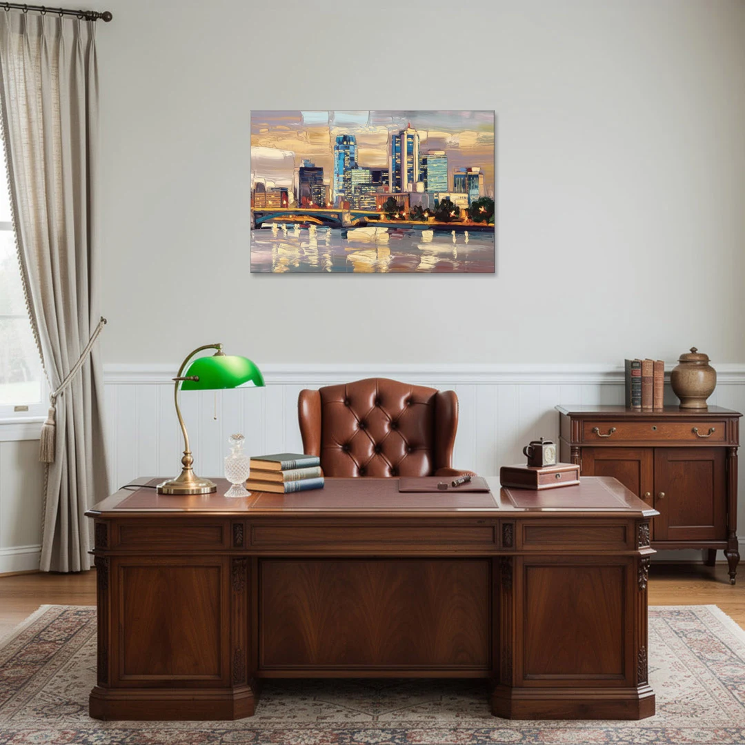 Minneapolis Modern Architectural Beauty - Canvas Wall Art - Office - 36x24