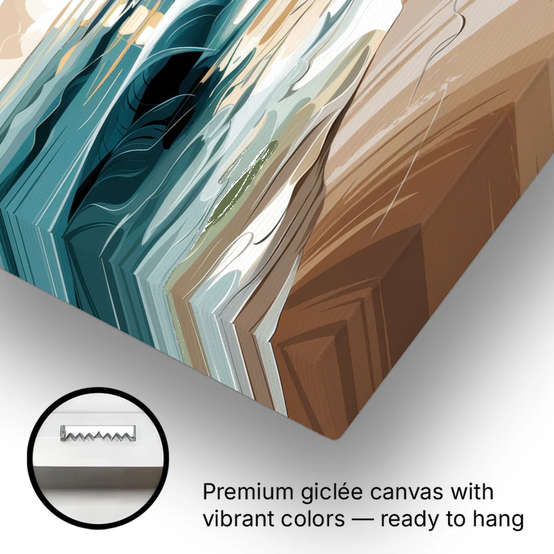 Mobile Coastal Vibes - Canvas Wall Art - Gallery Wrap Corner