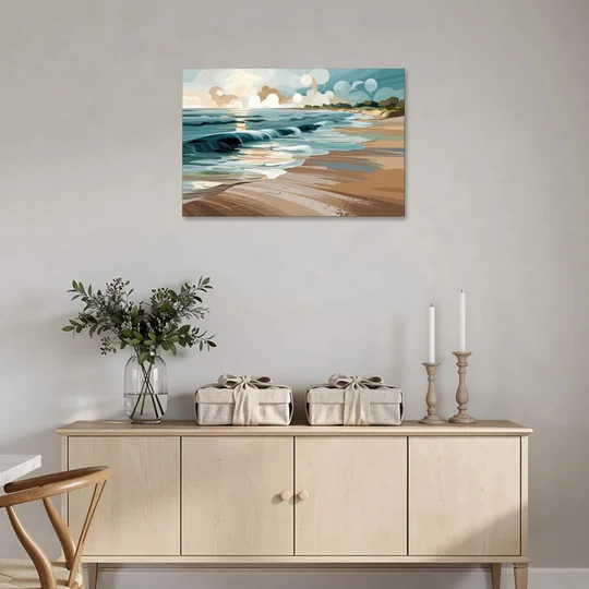 Mobile Coastal Vibes - Canvas Wall Art - Coffee Table - 36x24