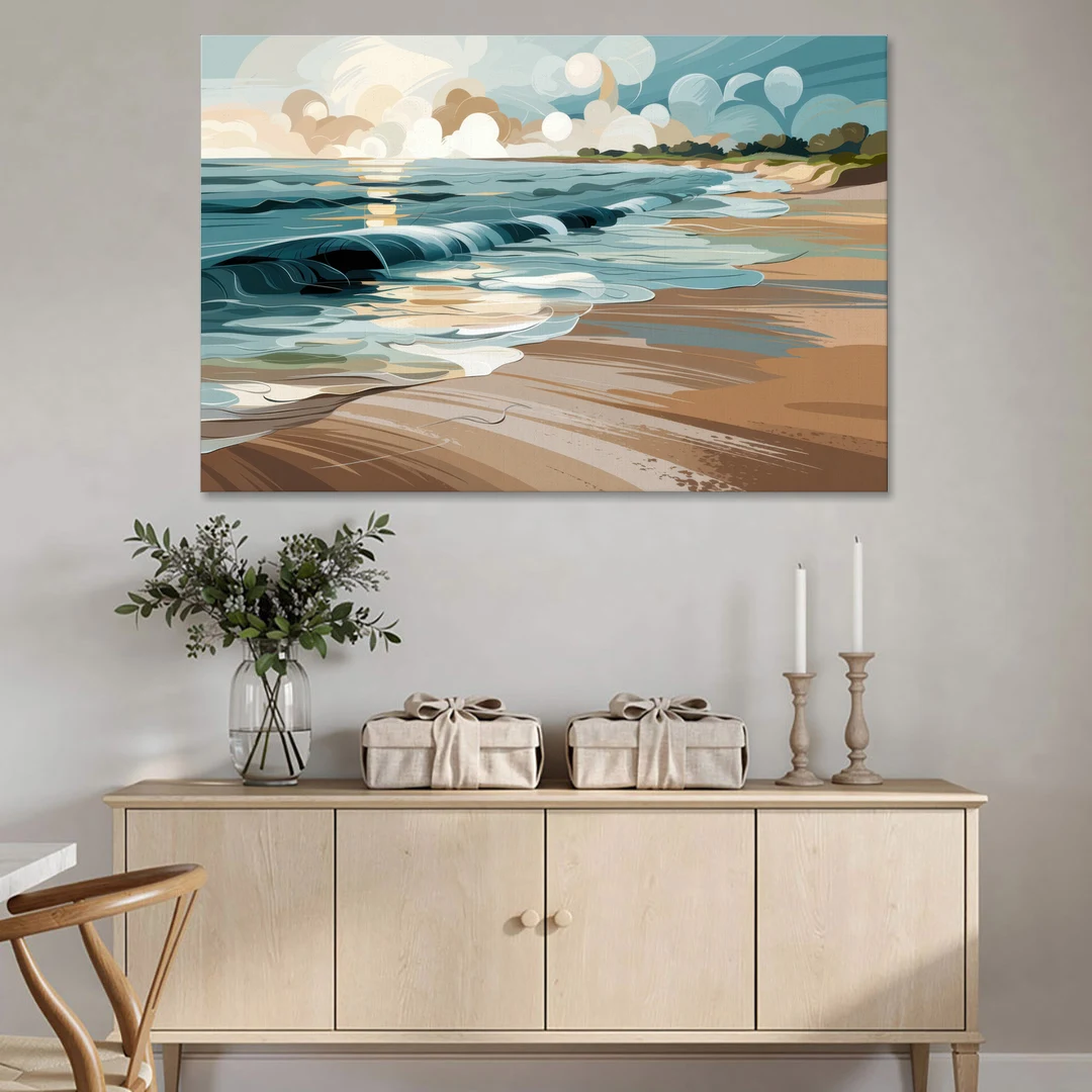 Mobile Coastal Vibes - Canvas Wall Art - Coffee Table - 60x40