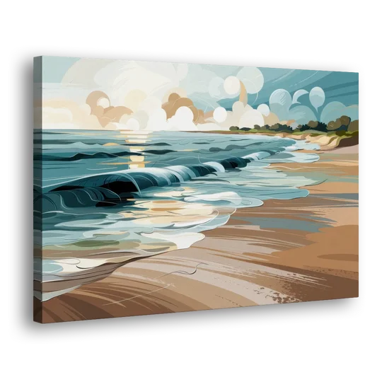 Mobile Coastal Vibes - Canvas Wall Art - Side