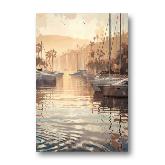 Mobile Scenic Harbor - Canvas Wall Art - Front